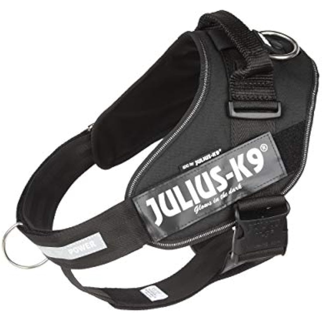 Julius-K9 IDC Powerharness Dog Harness with Front Control Y-Belt - Black