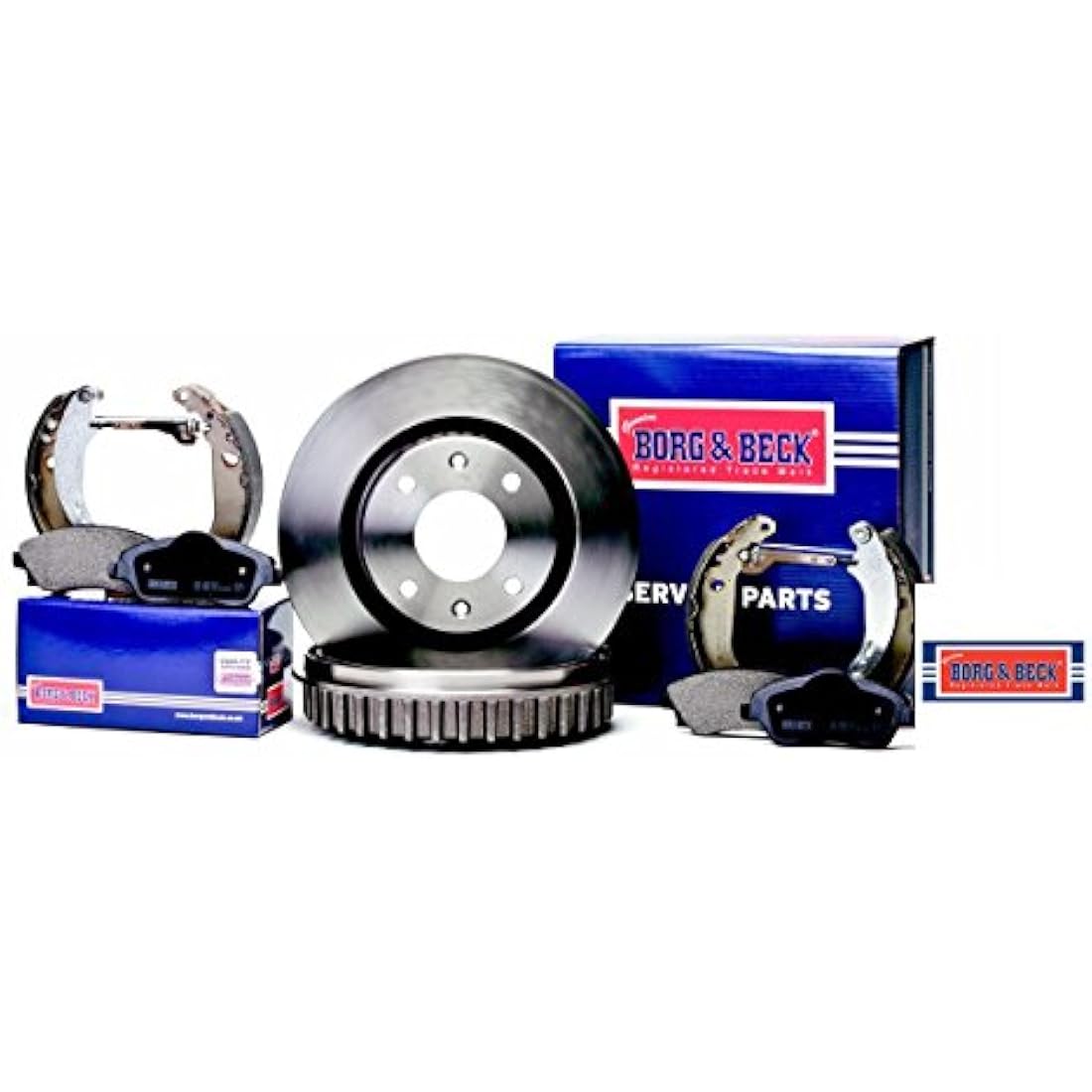 Borg & Beck BBD4580 Brake Disc Pair for Opel Corsa D 2006-Onwards