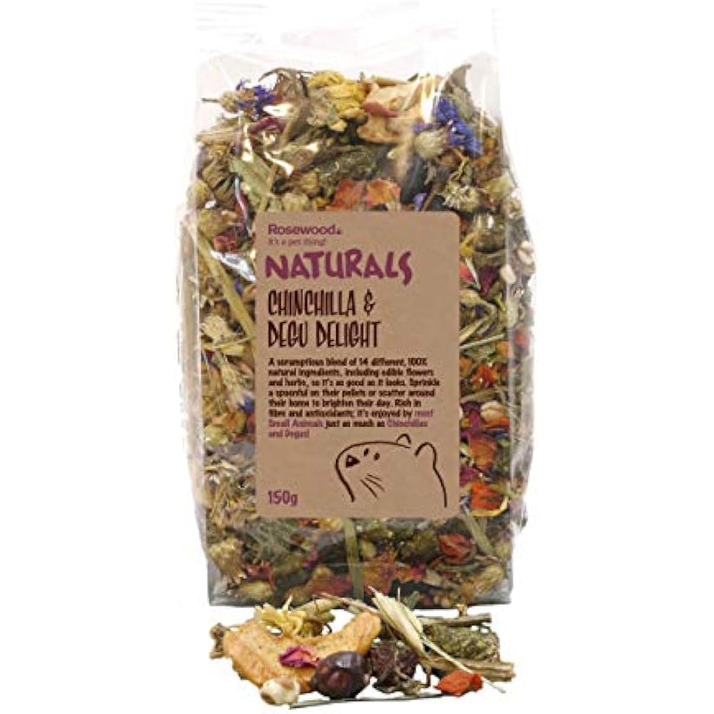 Rosewood Naturals Herbal Foraging Mix - Small Animal Treat, 150g