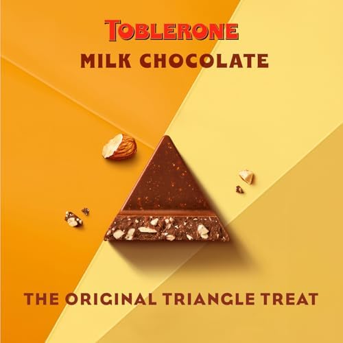 Toblerone Milk Chocolate with Honey & Almond Nougat - 20 x 100g Bars