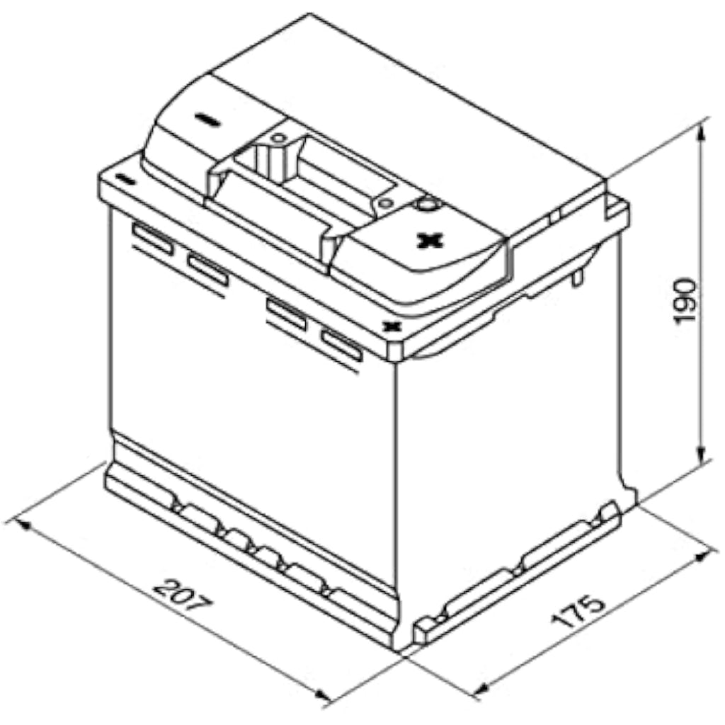Bosch S4002 Car Battery | 52Ah 470A Lead Acid Maintenance-Free Type 012