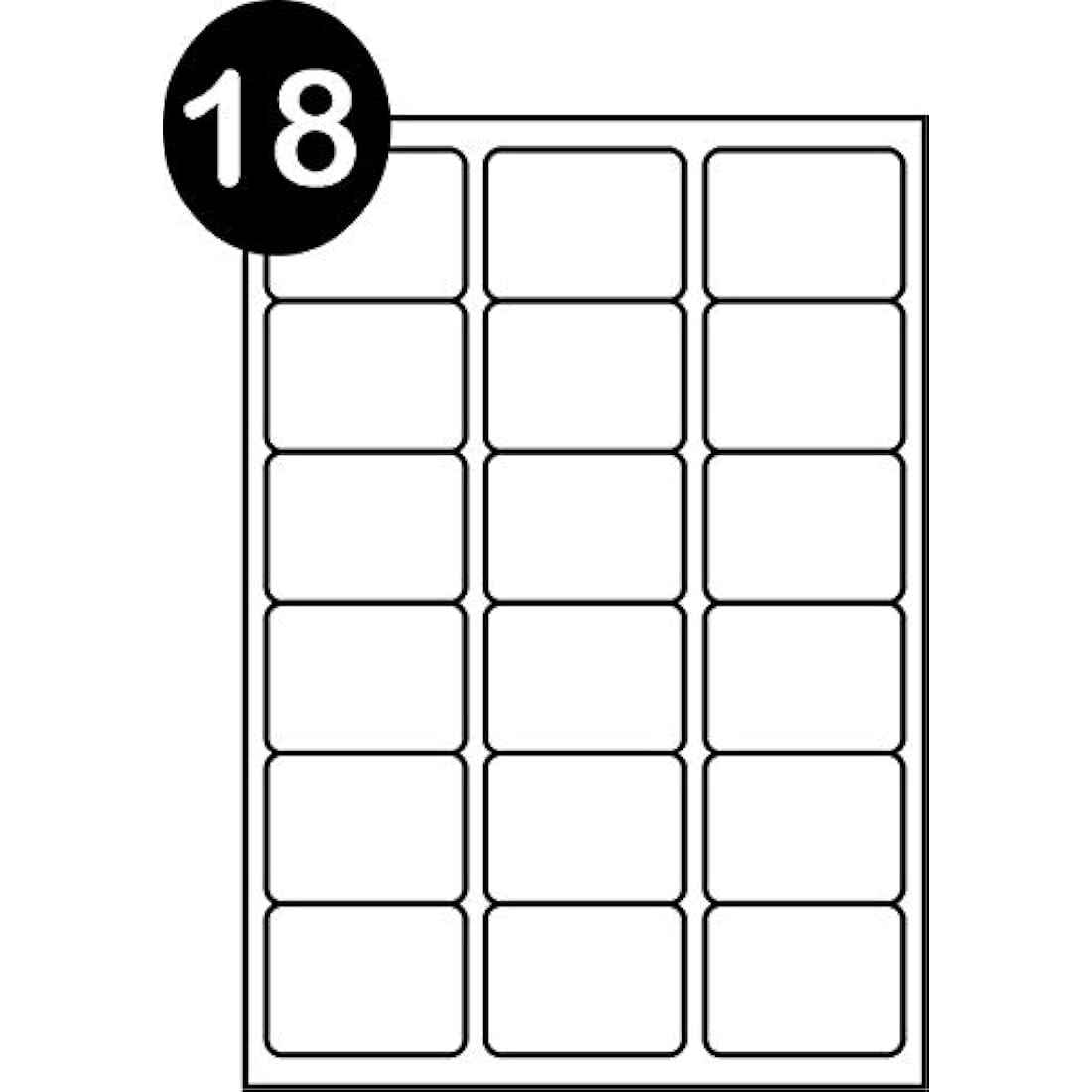 A4 Address Labels | 18 Per Sheet | 100 Sheets | 63.5 x 46.6mm