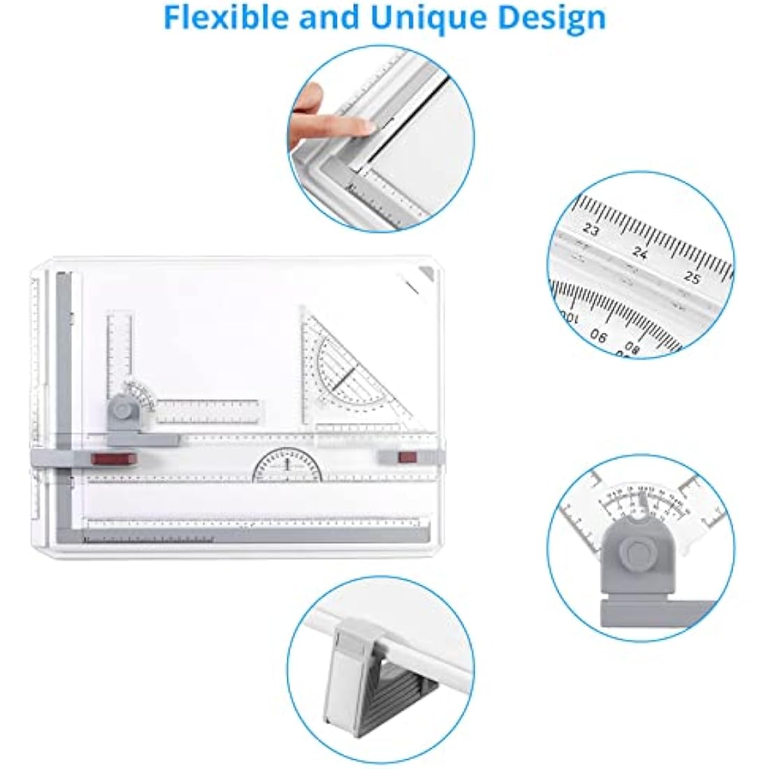 eSynic A3 Drawing Board Set – Adjustable Drafting Table with Parallel Motion