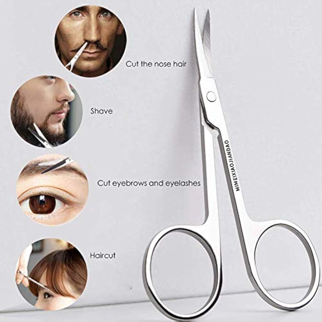 Eyebrow Scissors and Brush Set – Stainless Steel Trimming Kit