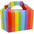 Rainbow Party Favor Boxes - 20 Pack Biodegradable Paper