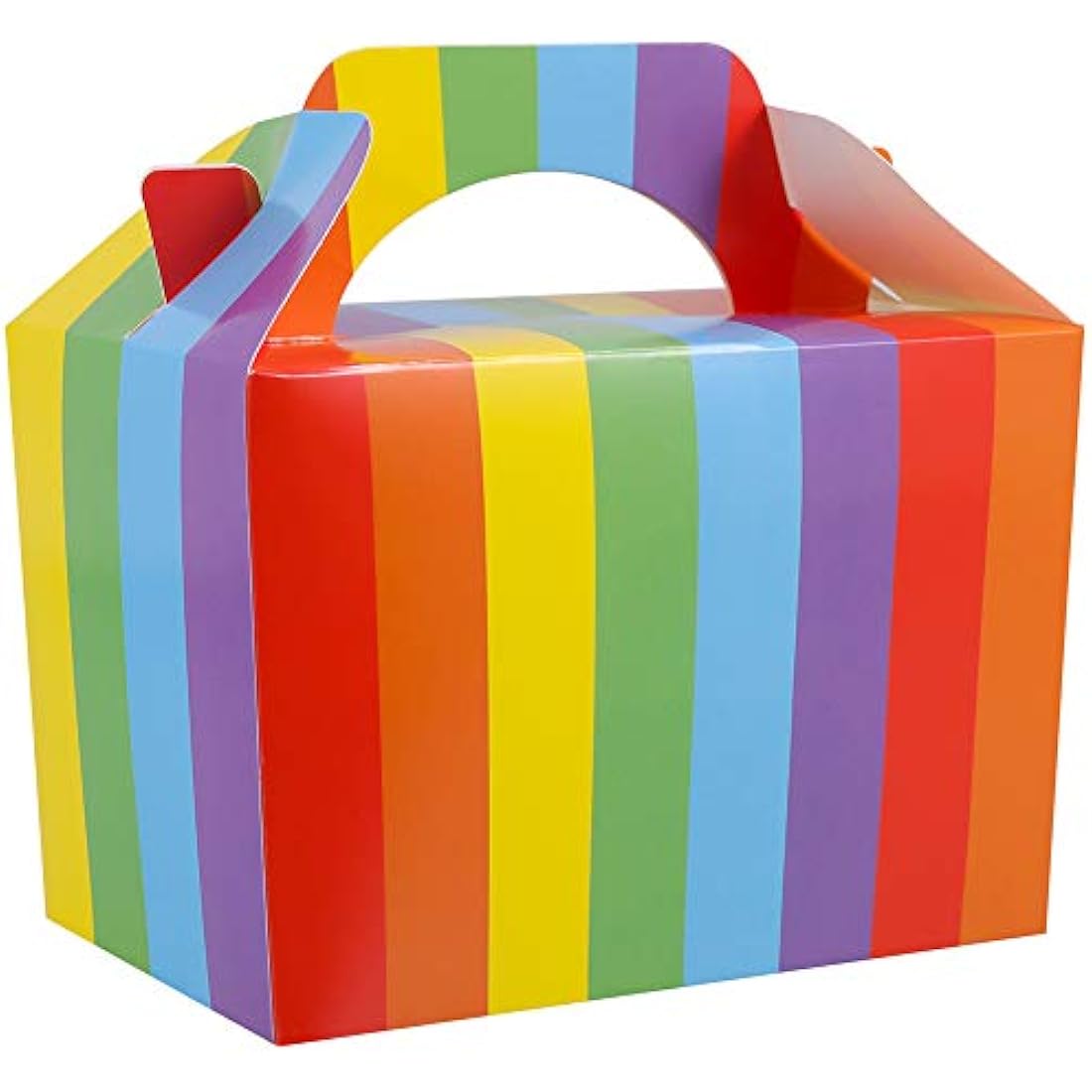 Rainbow Party Favor Boxes - 20 Pack Biodegradable Paper