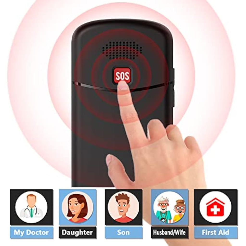 Uleway Senior Mobile Phone – Big Button Unlocked Dual SIM with SOS | Blue