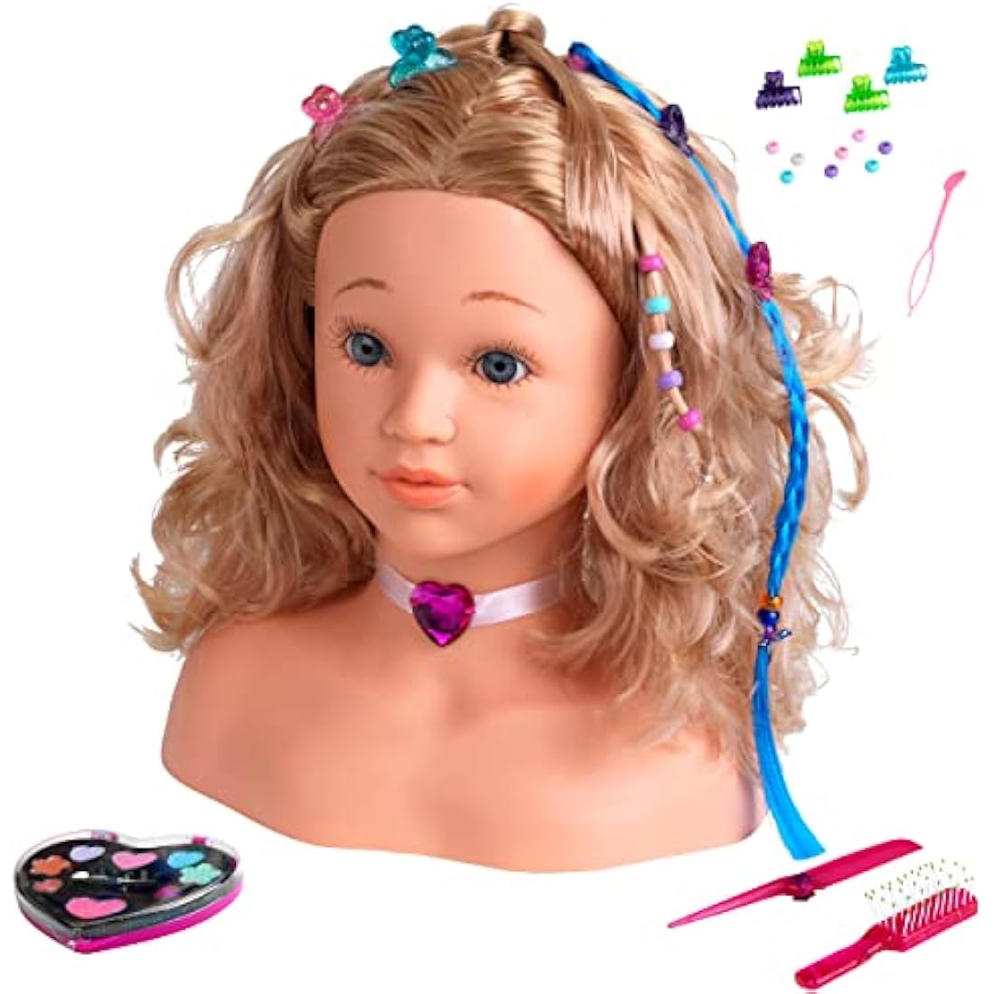Theo Klein Princess Coralie Sophia Styling Head - Kids Makeup & Hair Toy
