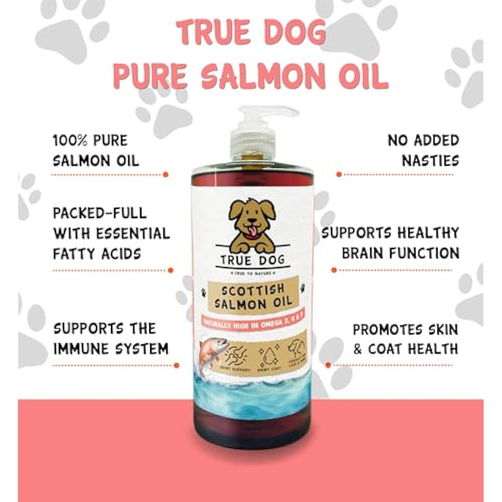 True Dog 100% Pure Scottish Salmon Oil for Dogs & Cats - 5L Bulk