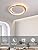 FANLG 30W LED Dimmable Ceiling Light | Modern Wood & Metal Lamp with Remote