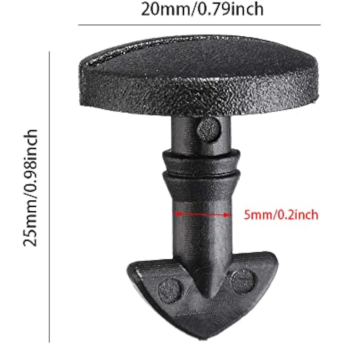 Jolof Store Rear Bumper Tow Eye Cover Clips – 6 Pair Car Retainer Clips