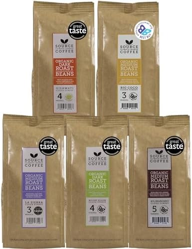 Organic Single Origin Coffee Gift Set - 4 x 227g Beans