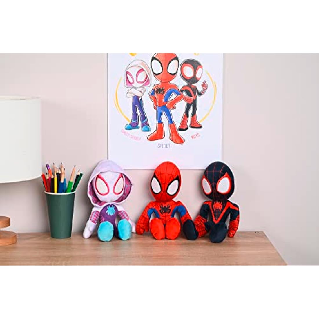 Disney Ghost Spider Plush Toy – 25cm Glow in the Dark Action Figure
