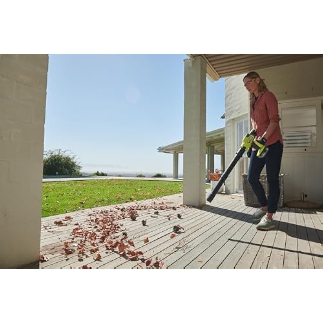 Ryobi 18V ONE+ Brushless Compact Leaf Blower – Bare Tool (RY18BLCXA-0)