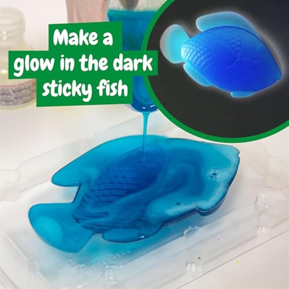 Science4you Glow in The Dark Slime Kit - 10 STEAM Science Experiments