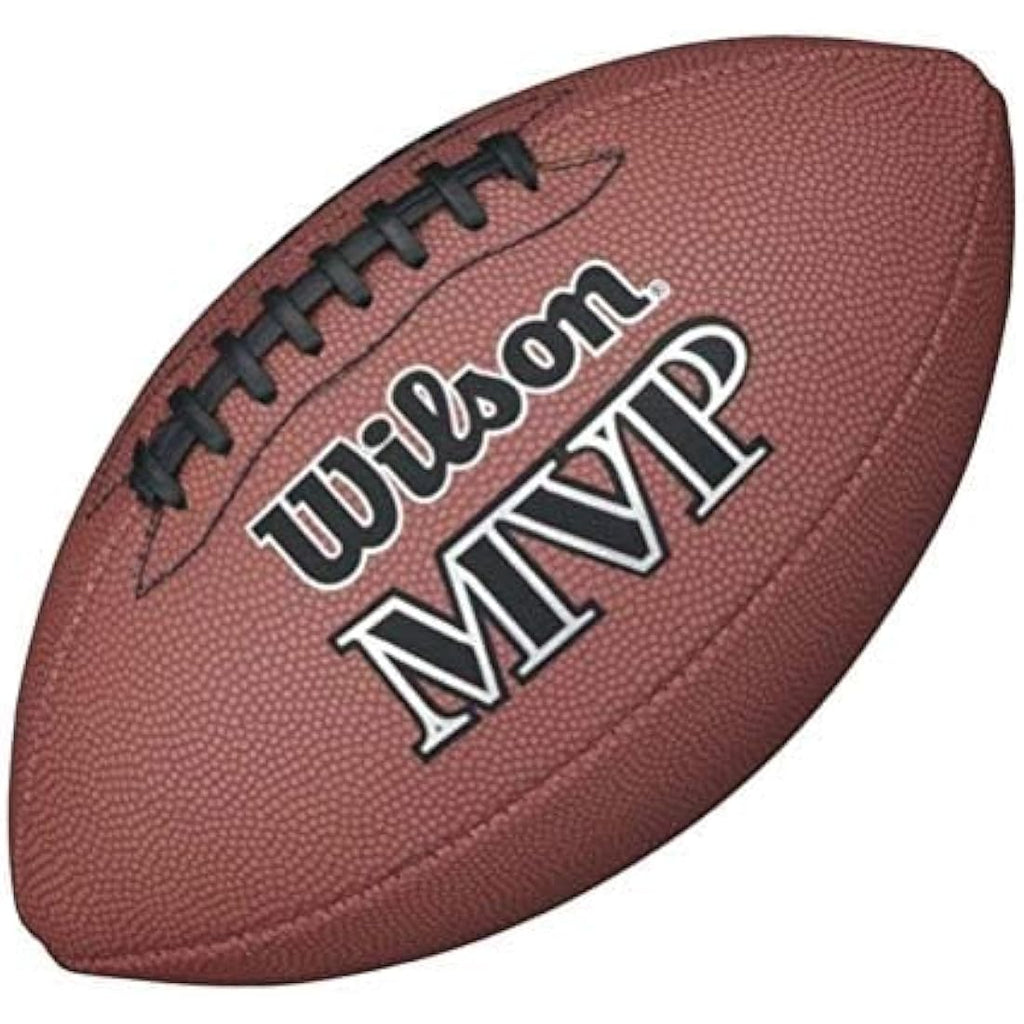 Wilson MVP Official American Football – Brown Leather Sports Gear Ball