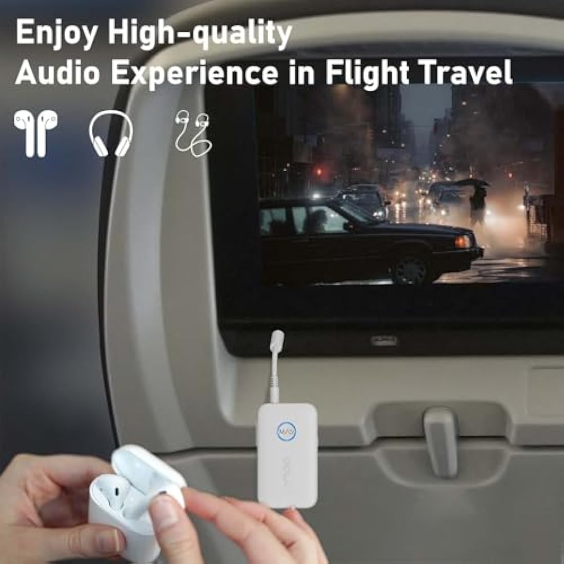 YMOO Bluetooth 5.3 Transmitter Receiver | AptX Low Latency Audio Adapter