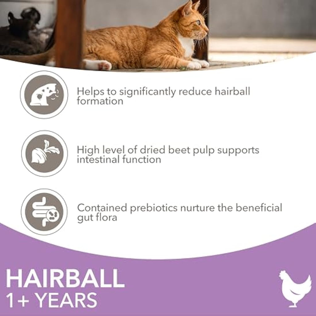 IAMS Hairball Control Dry Cat Food – Chicken Recipe – 10kg Bag