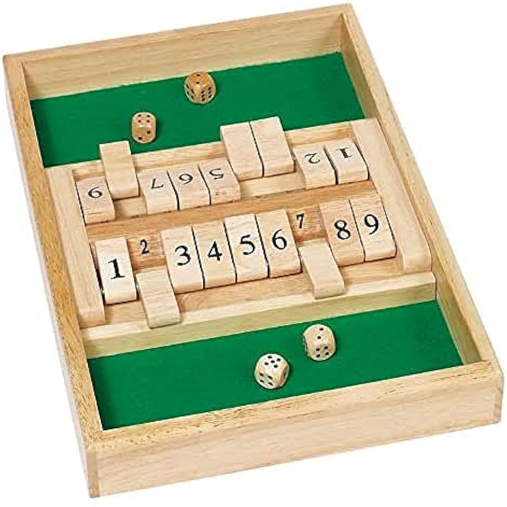 GoKi Wooden Double Shut the Box Game – Educational Math Board Game