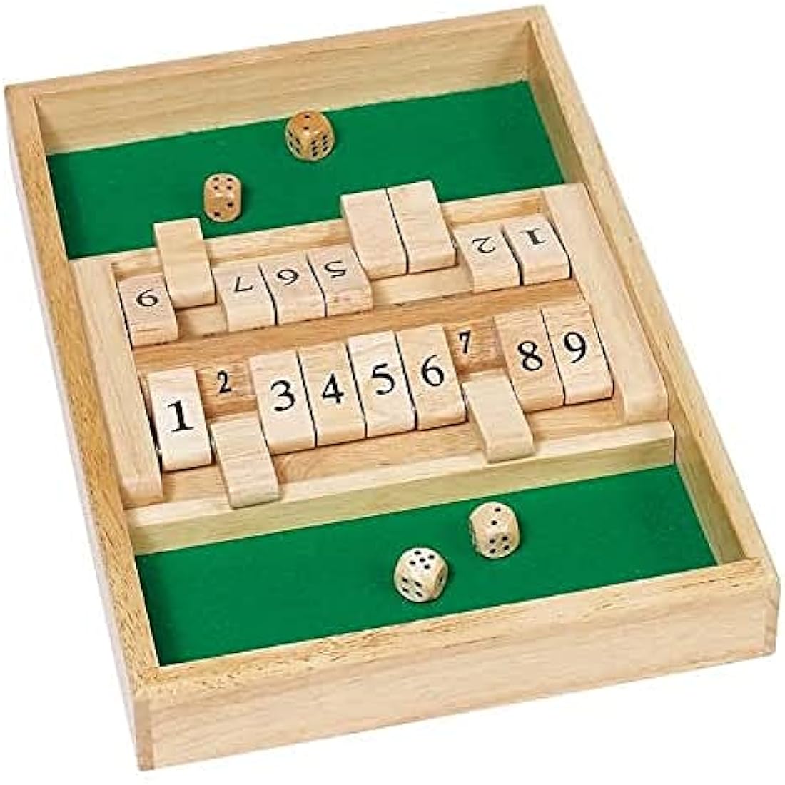 GoKi Wooden Double Shut the Box Game – Educational Math Board Game