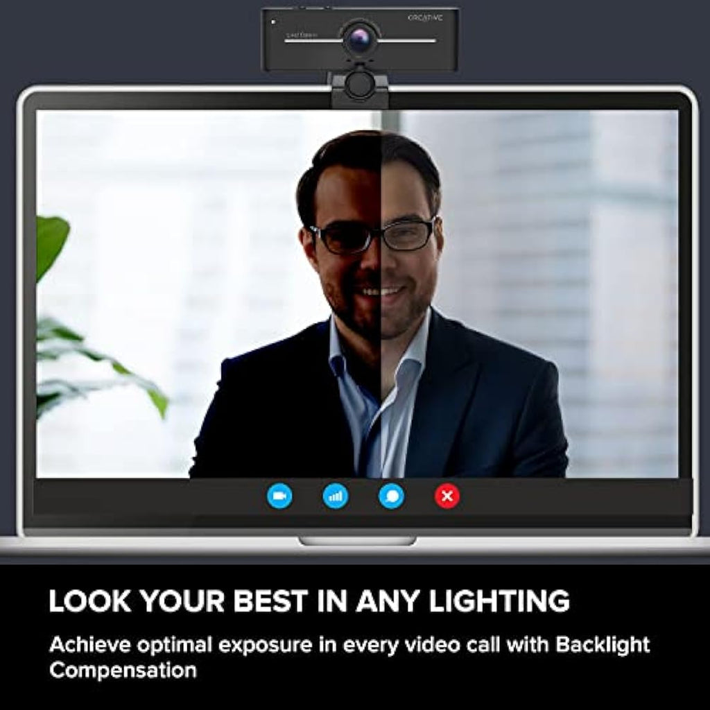 Creative Live! Cam Sync 4K UHD USB Webcam | 95° Wide-Angle & Dual Mics