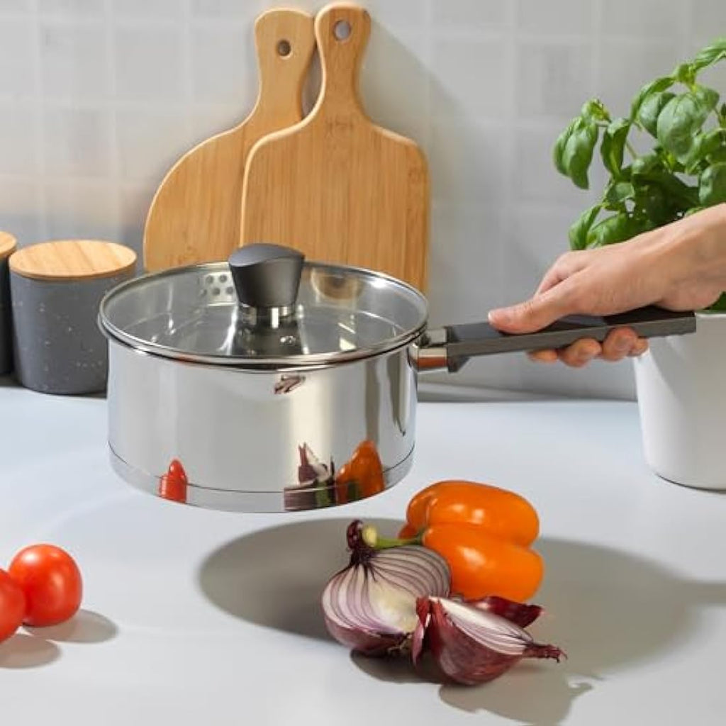Russell Hobbs Excellence 20cm Stainless Steel Saucepan with Lid