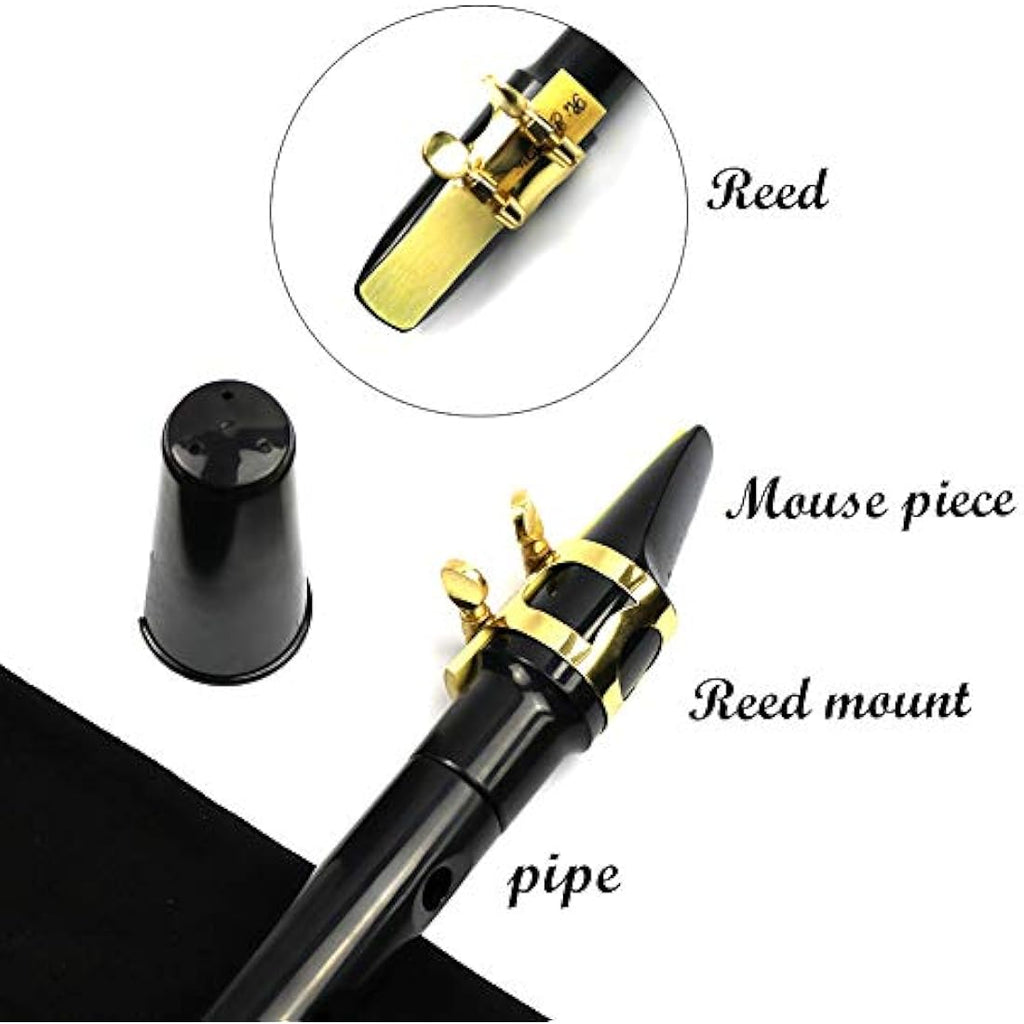 Jolof Store Pocket Saxophone – Portable Mini Woodwind Kit with Reeds