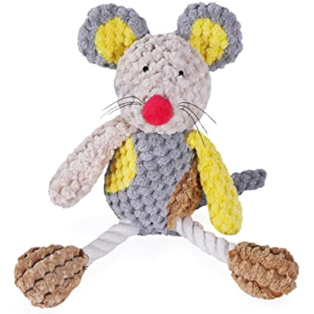 Rosewood Molly Mouse Squeaky Plush Dog Toy for Puppies & Small Dogs