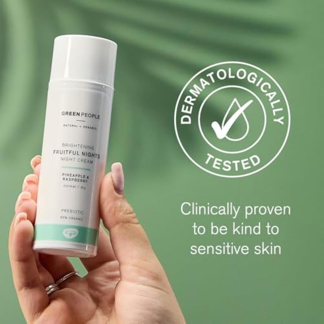Green People Fruitful Nights Night Cream | Organic Rosehip & Prebiotics