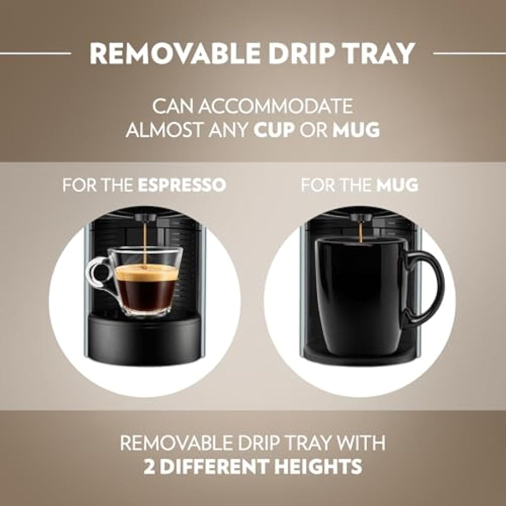Lavazza A Modo Mio Jolie EVO Coffee Capsule Machine - Recycled Plastic - Grey