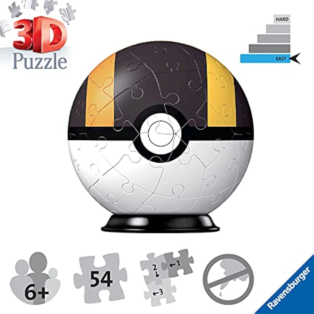 Ravensburger Pokemon Ultra Ball 3D Jigsaw Puzzle - 54 Piece Pokeball Toy