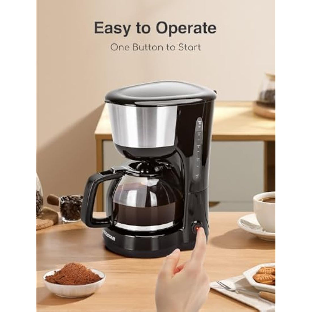 Aigostar Drip Coffee Machine | 1.25L Filter Coffee Maker with Reusable Filter