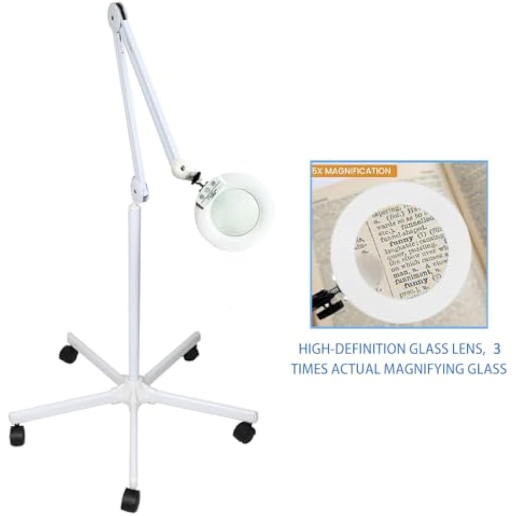 Sanqiao 5X LED Magnifying Floor Lamp - Adjustable Beauty & Tattoo Light