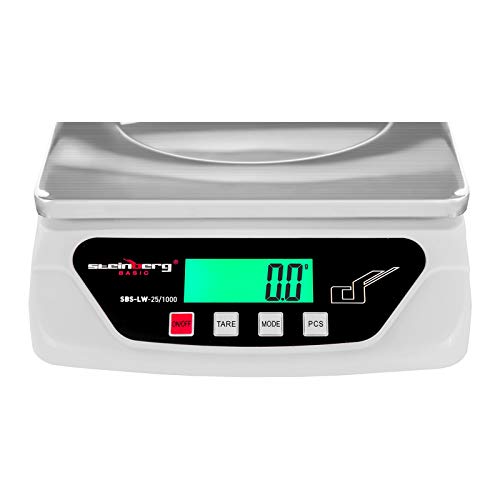 Steinberg Basic Digital Letter Scale - 25 kg / 1 g - Stainless Steel