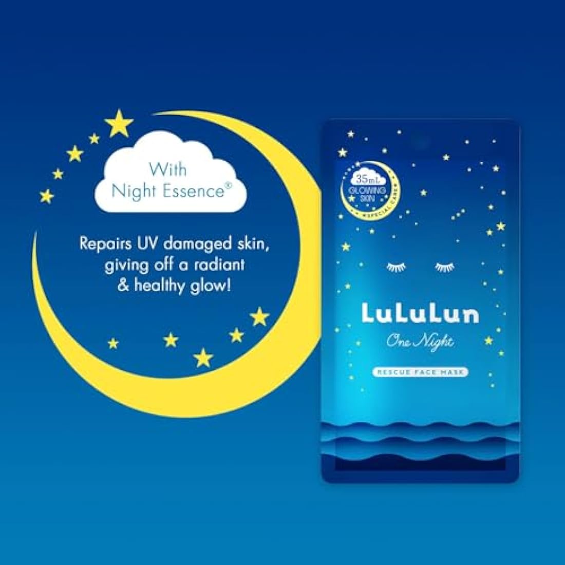 Lululun One Night Rescue Clarity Brightening Sheet Mask - 5 Sheets