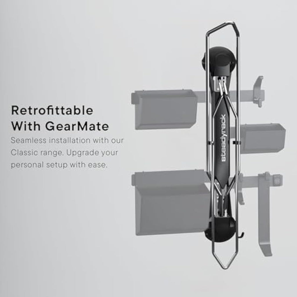 Steadyrack Classic Bike Rack – Vertical Wall Mount Swivel Storage