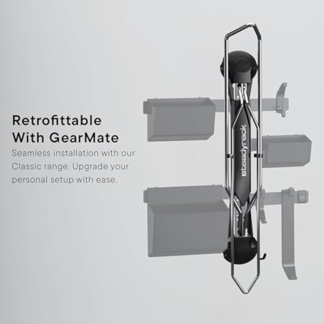 Steadyrack Classic Bike Rack – Vertical Wall Mount Swivel Storage