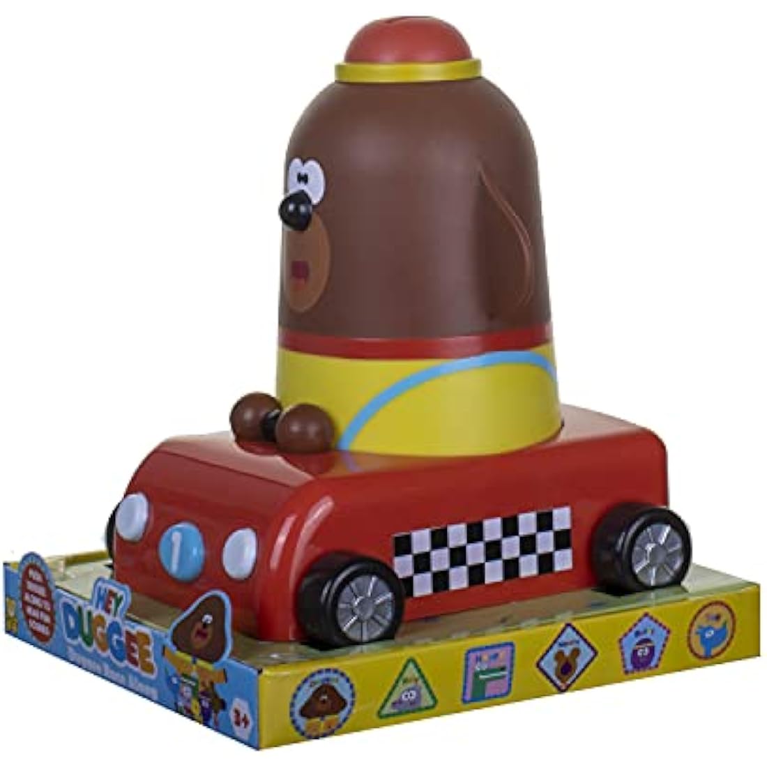 Hey Duggee Race Along Toy with Fun Sounds – Red Push and Go Vehicle