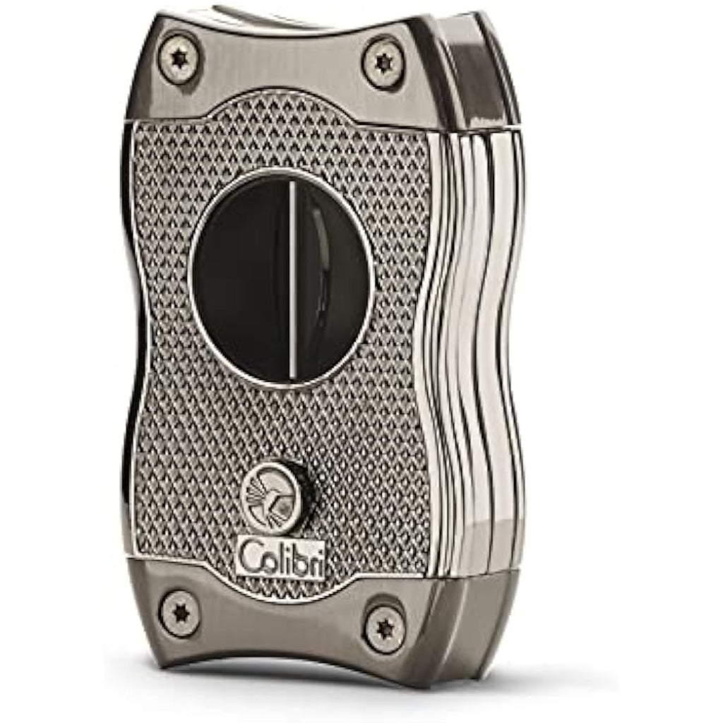Colibri SV-Cut 2-in-1 Cigar Cutter | V-Cut & Straight Cut | Gunmetal