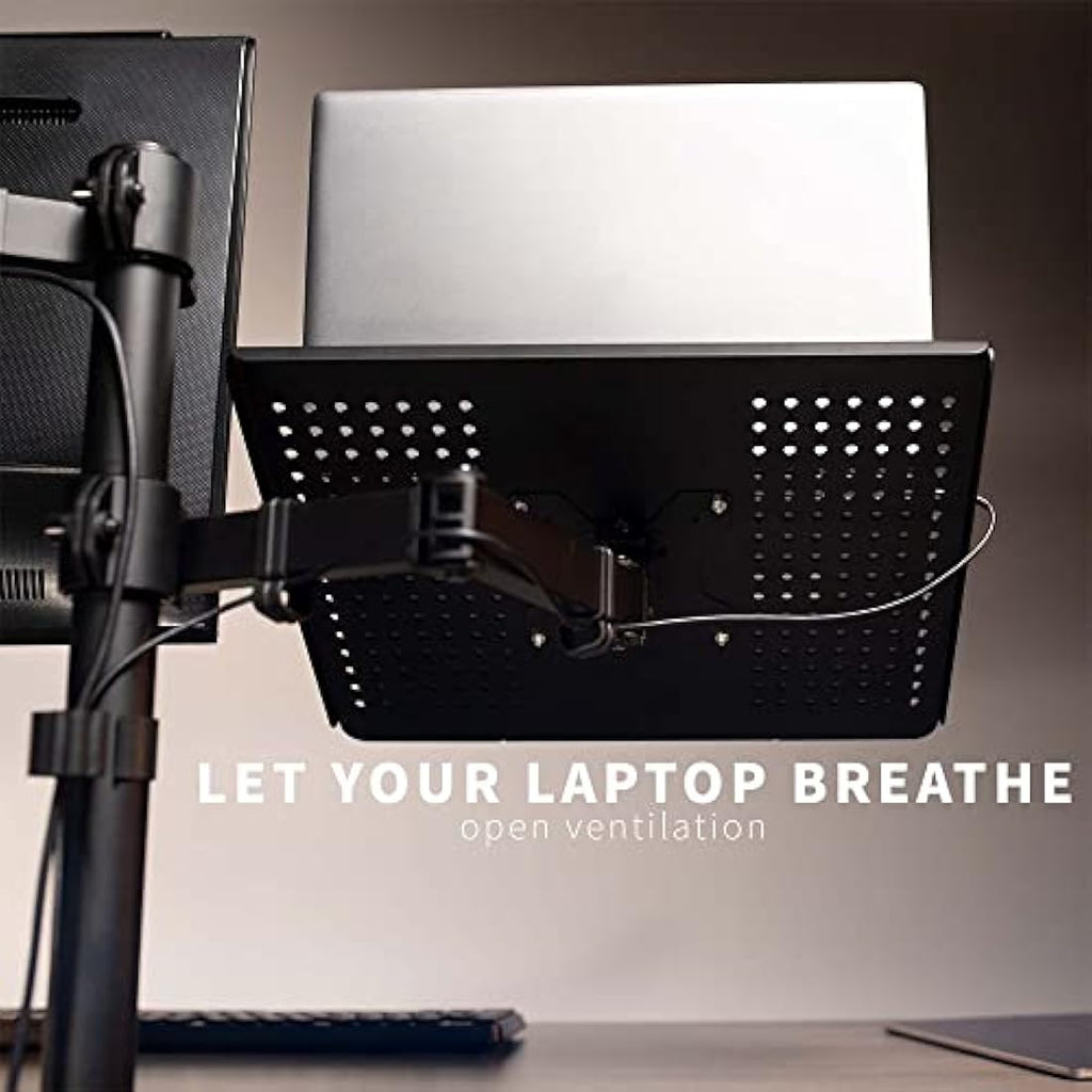 VIVO Single Monitor and Laptop Desk Mount – Adjustable Stand for 13-32"