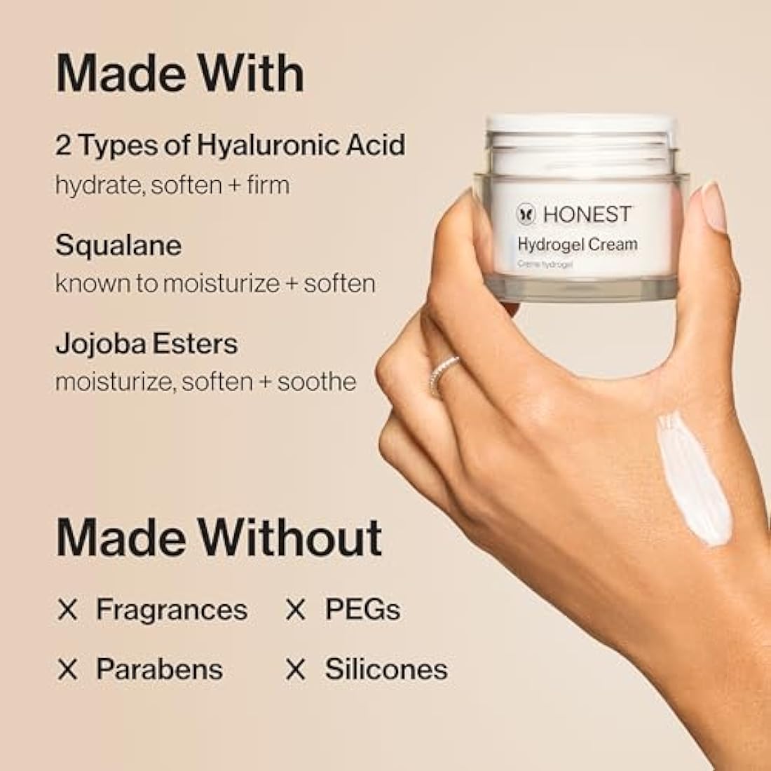 Honest Hydrogel Cream – Firming Face Moisturizer for Radiant Skin