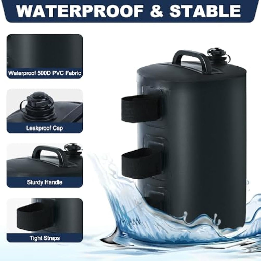 MASTERCANOPY Gazebo Water Weight Bags | 500D PVC Canopy Weights - 4 Pack