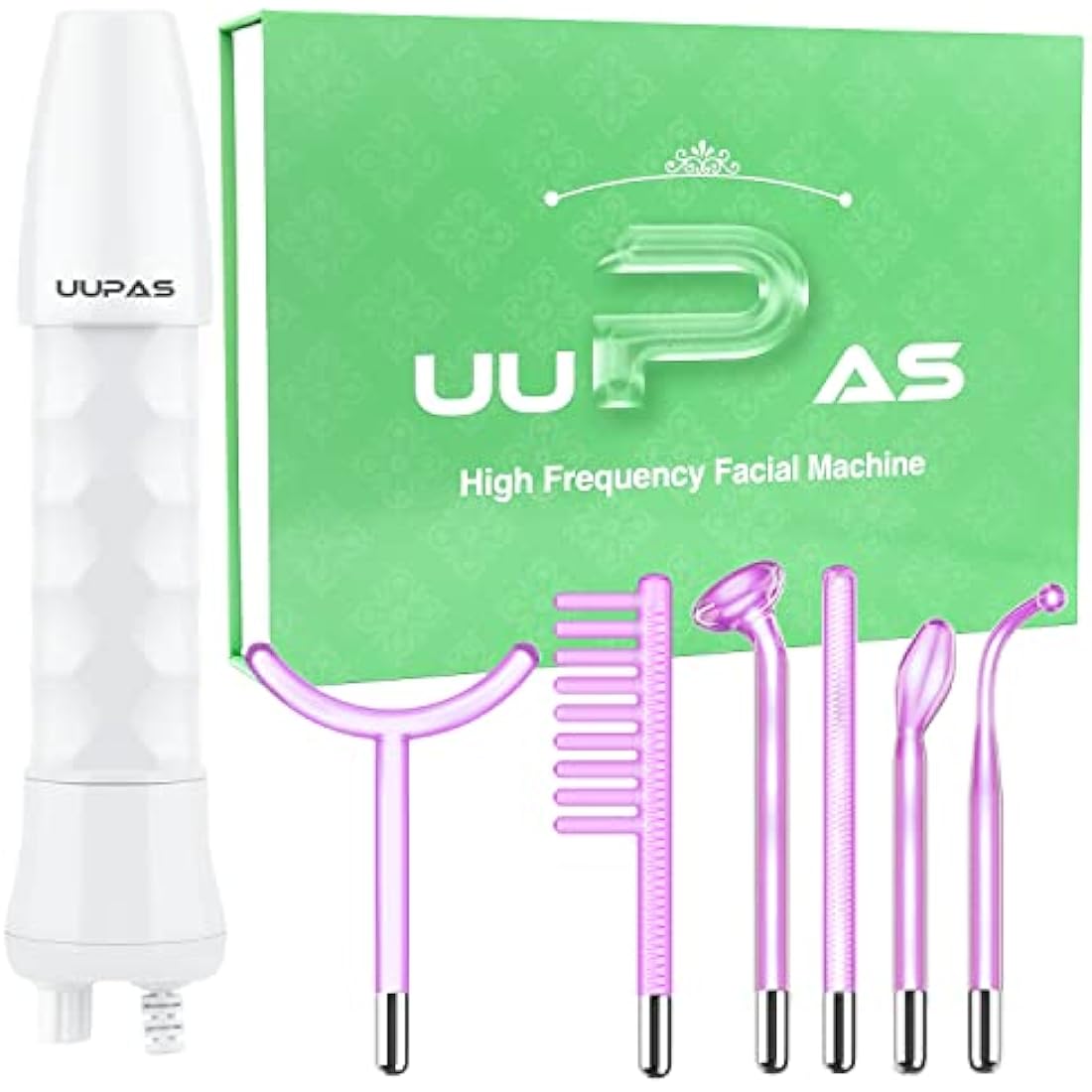 UUPAS 6-in-1 High Frequency Facial Wand | Argon Skin Tightening Device