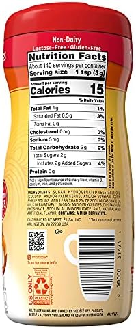 Nestle Coffee Mate Hazelnut Creamer - Imported Coffee Enhancer 425g