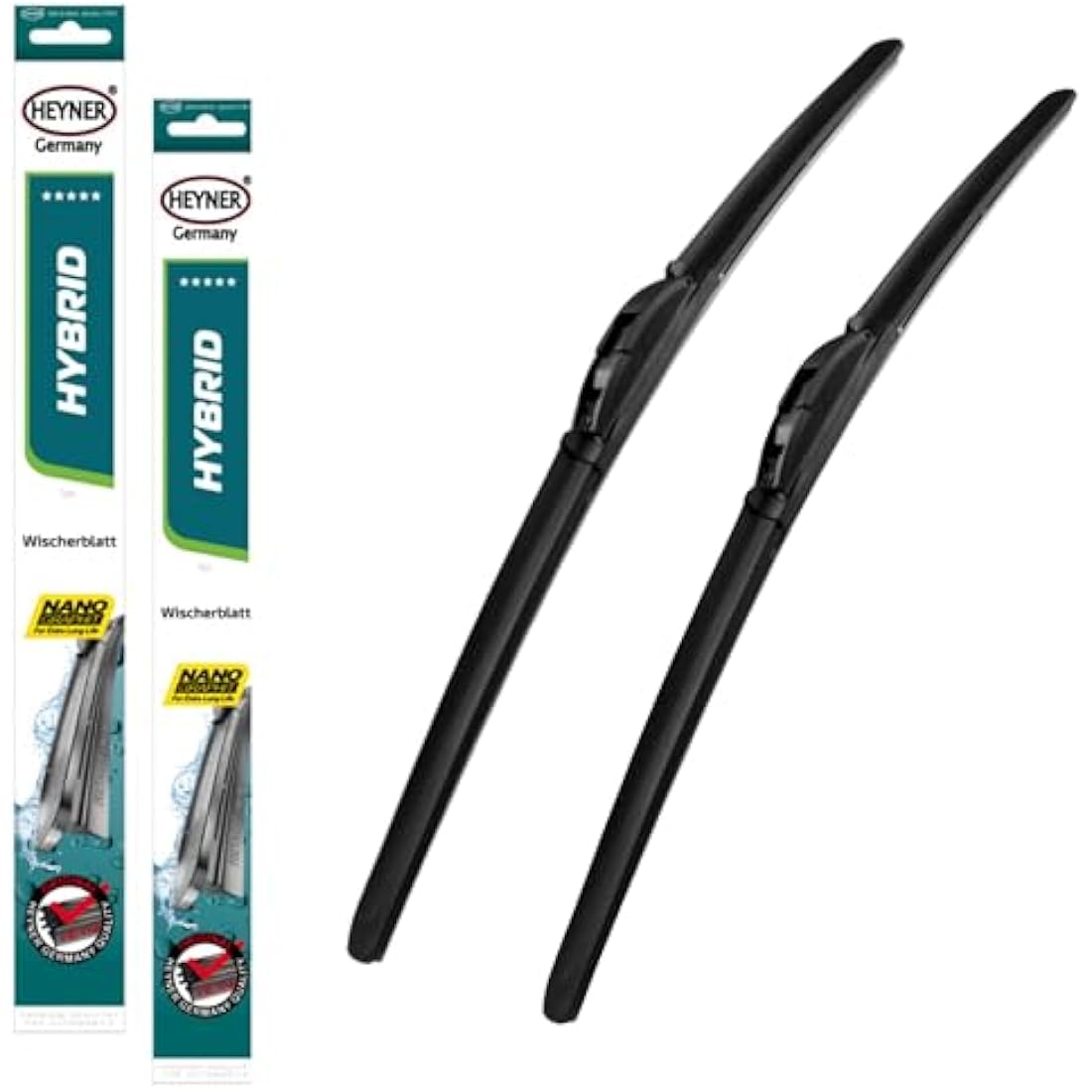 Heyner Hybrid Wiper Blades for Hyundai i30 2012-2016 | Front & Rear Set