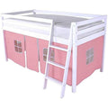 Midsleeper Cabin Bed Tent - 100% Cotton - Baby Pink