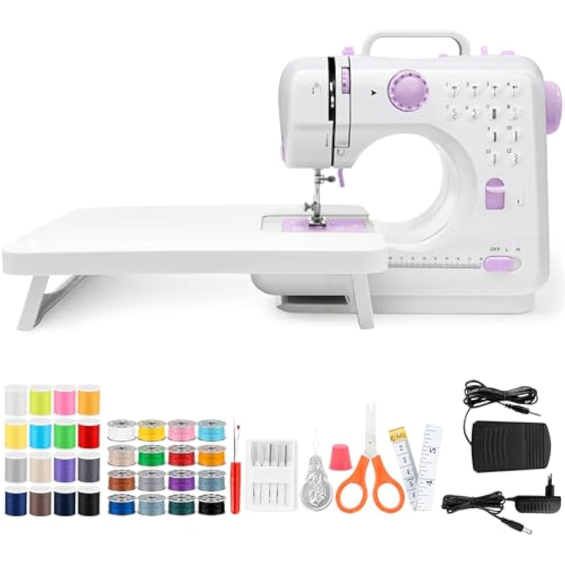 Mini Portable Sewing Machine | 12 Stitches & LED Light Kit