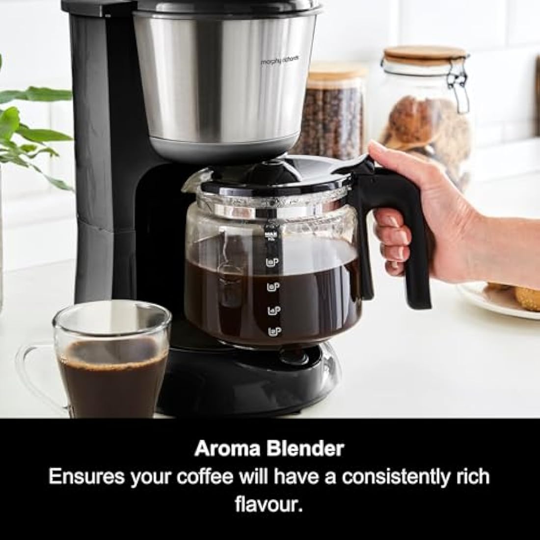 Morphy Richards Equip Filter Coffee Machine | 10 Cup Pour Over Maker
