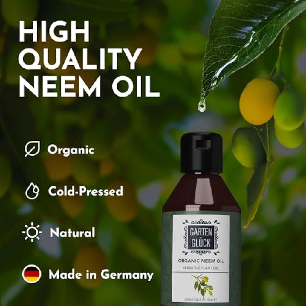 Garten Glück Organic Neem Oil for Plants – 250ml Natural Bug Control