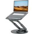 Tounee 360° Swivel Laptop Stand – Adjustable Sit-to-Stand Riser for 10-17"